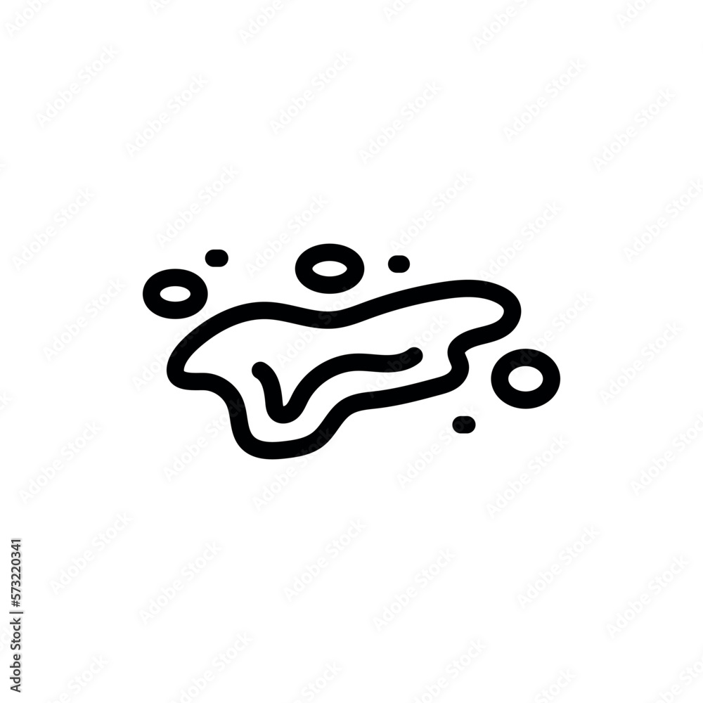 Water color line icon. Liquid flow. Water color line icon. Liquid flow.