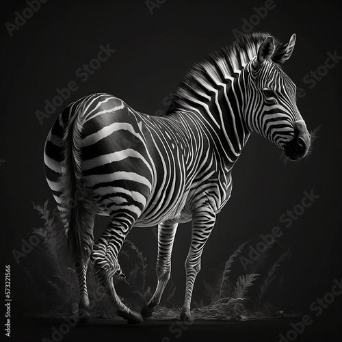 Monochrome Majesty: The Beauty of the Striped Zebra