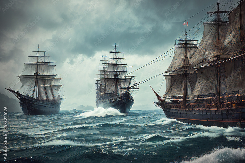 Obraz premium A Pirate Ship