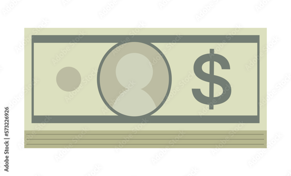 Simple illustration of bundle of dollar bill
Simple illustration of bundle of dollar bill