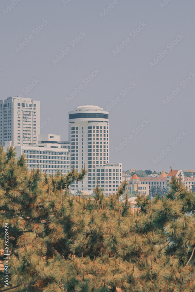 Obraz premium buildinds in downtown of Qingdao city
