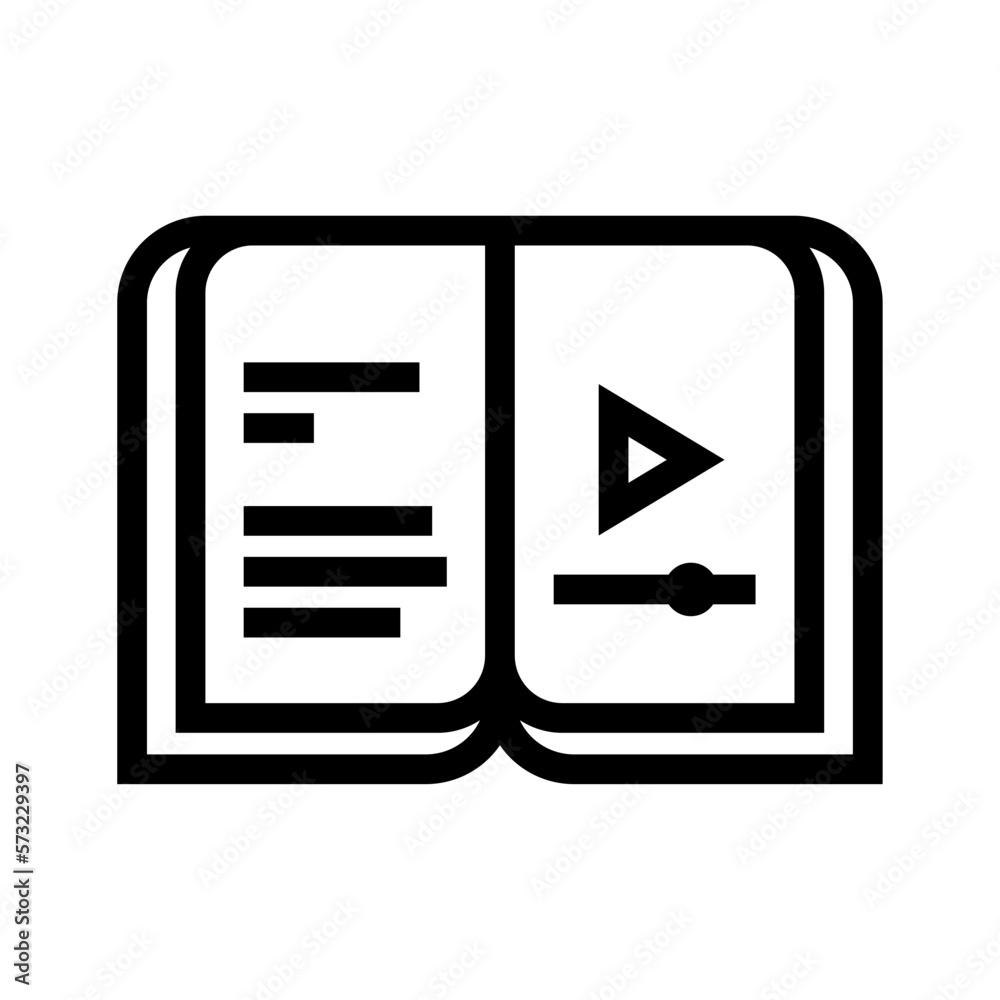 Icon Line, E-Learning, online learning. editable file. Icon Line, E-Learning, online learning. editable file.