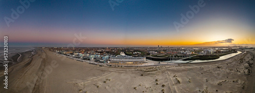 Panorama de la plage de Dunkerque