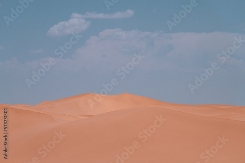 sand dunes and clouds