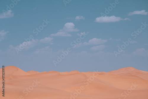 Fototapeta Naklejka Na Ścianę i Meble -  sand dunes in the desert and sky