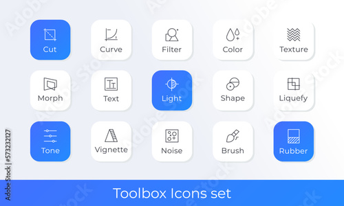 ui icon set for toolbox