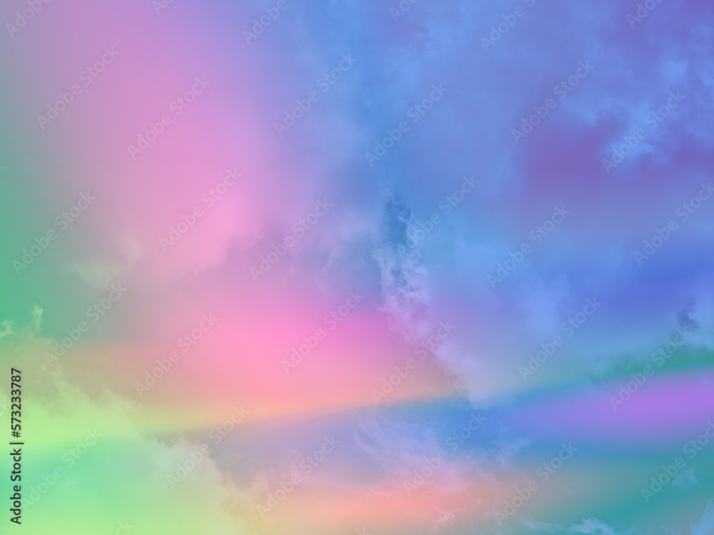 beauty sweet pastel pink green colorful with fluffy clouds on sky. multi color rainbow image. abstract fantasy growing light beauty sweet pastel pink green colorful with fluffy clouds on sky. multi color rainbow image. abstract fantasy growing light
