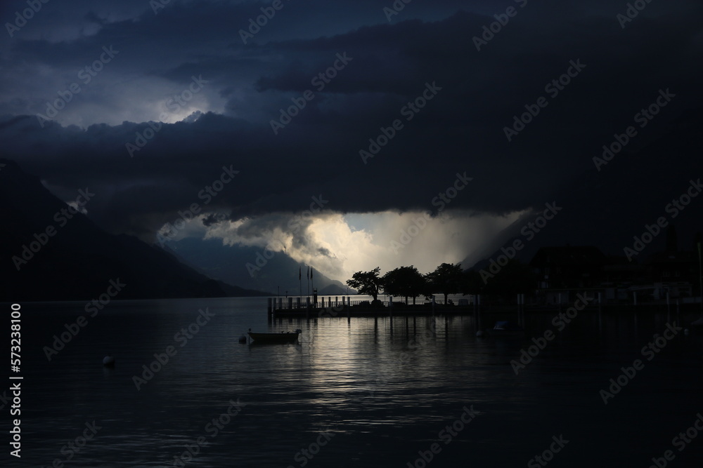 Thunderstorm over Interlaken.