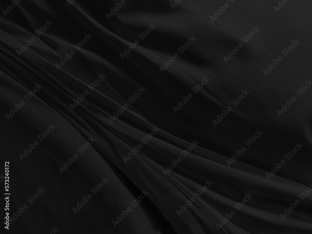 decorative soft fabric black smooth curve beauty abstract. textile  fashion matrix shape background