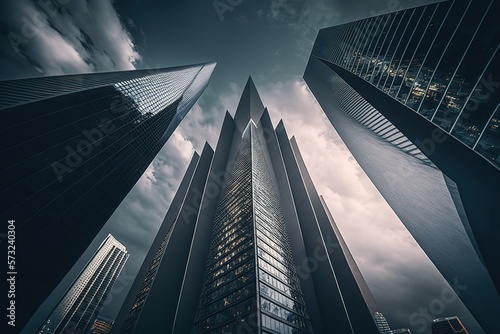 modern business skyscrapers