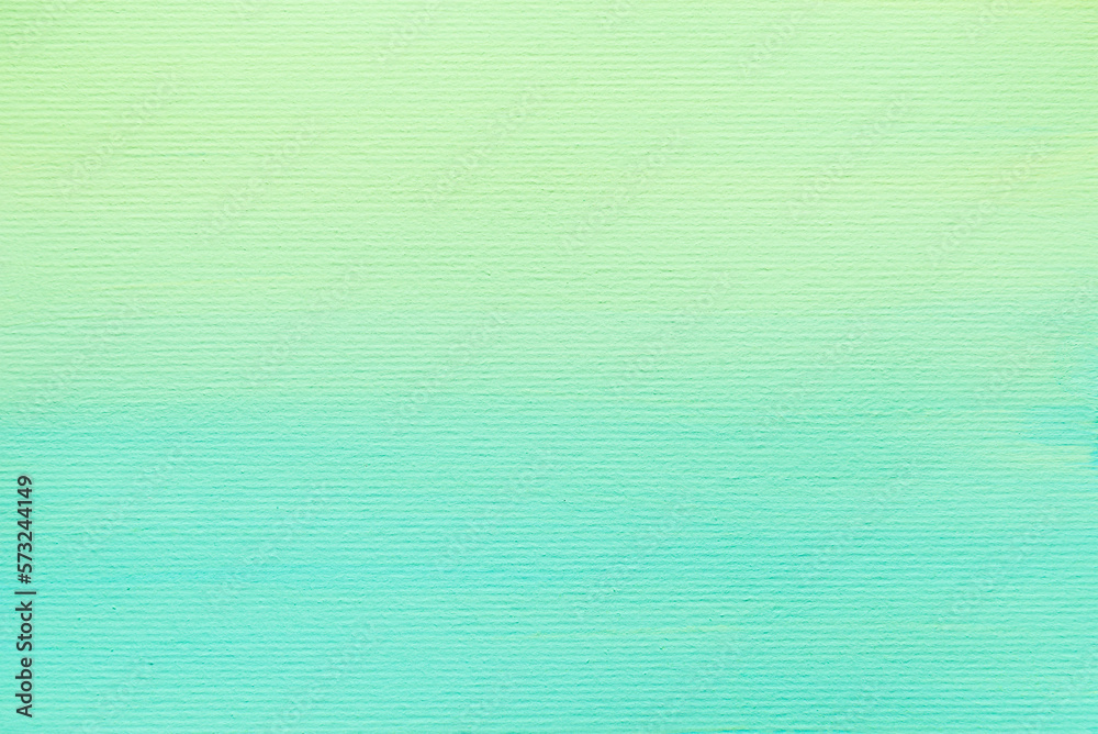 Fototapeta premium Green watercolor gradient on paper background.