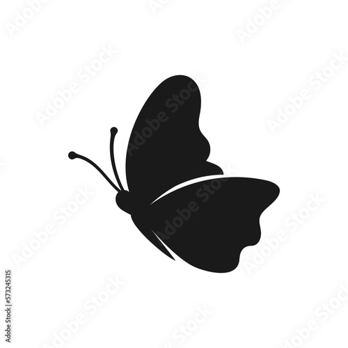 Butterfly icon, Butterfly silhouette. Isolated vector illustration