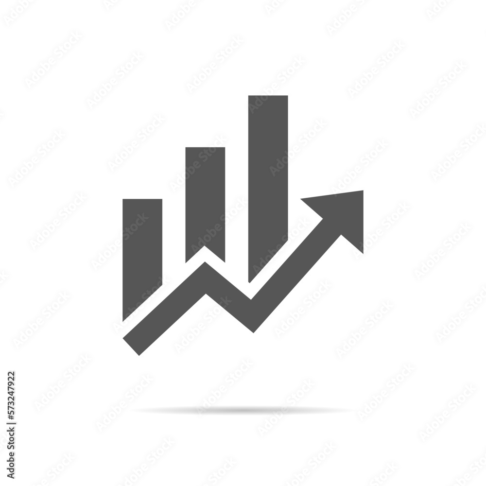 Finance icon vector in graph shape. Financial concept Finance icon vector in graph shape. Financial concept