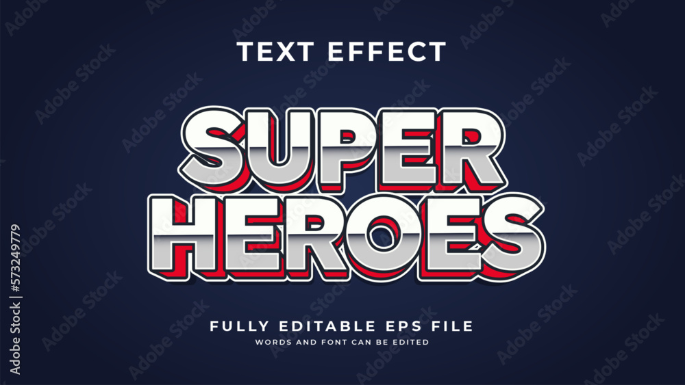Super Heroes text effect