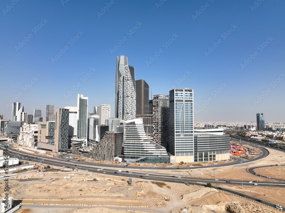 KAFD King Abdullah Financial District in Riyadh city