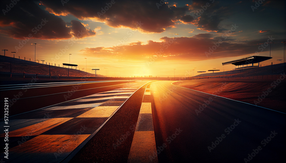 Panoramic view of abstract race Ring. Panoramic view of abstract race Ring.