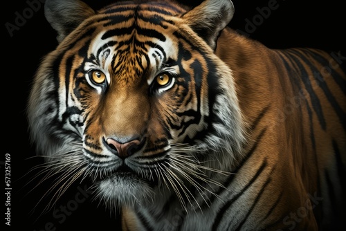 The Bengal Tiger, also known as the Royal Bengal Tiger, is the most numerous tiger subspecies and the national animal of India.  © Man888