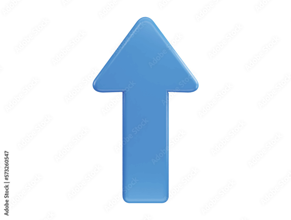Up Arrow icon on 3d rendering vector illustration Up Arrow icon on 3d rendering vector illustration