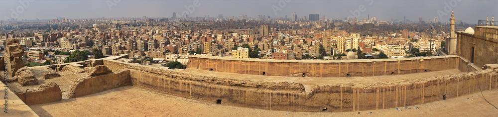 Panoramic view of Cairo from Citadel Saladin, Egypt, Africa
