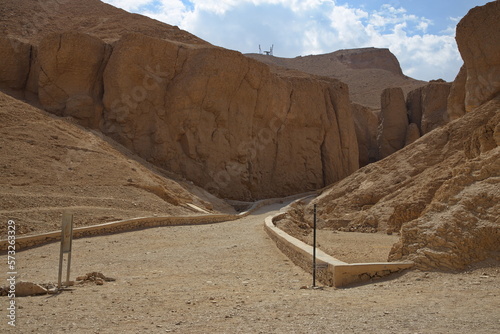 Valley of the Kings on the West Bank of Nile at Luxor,Egypt,Africa
