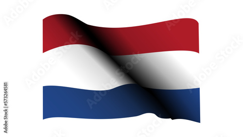 waving Flag of the Netherlands