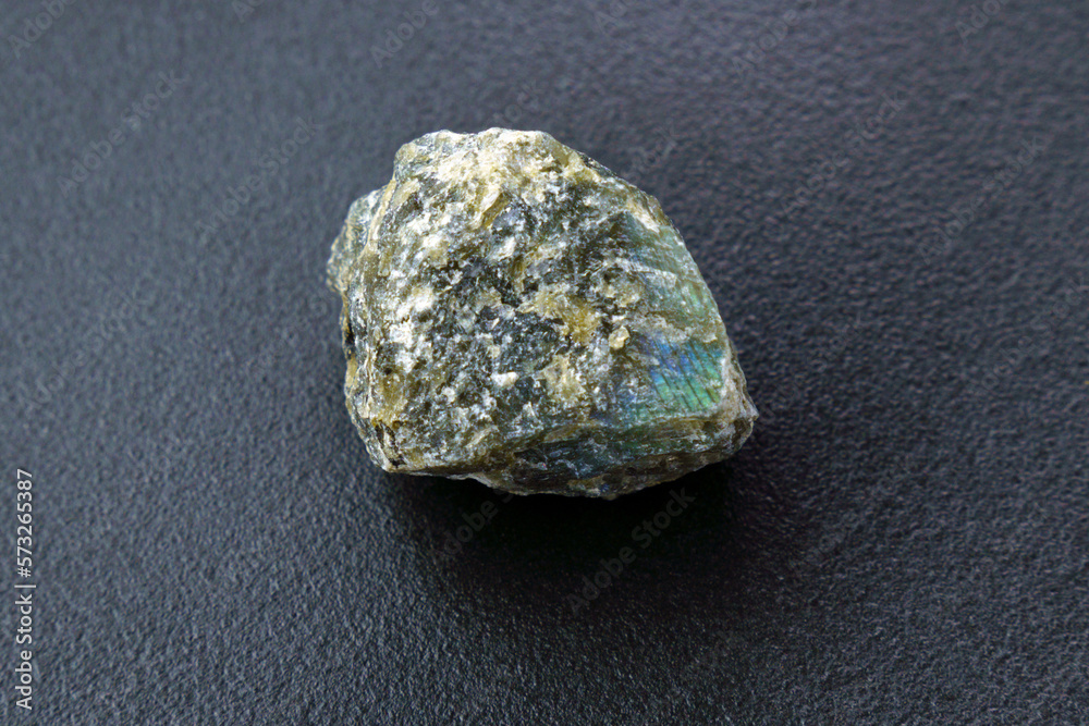 Raw labradorite of natural mineral from geological collection Raw labradorite of natural mineral from geological collection