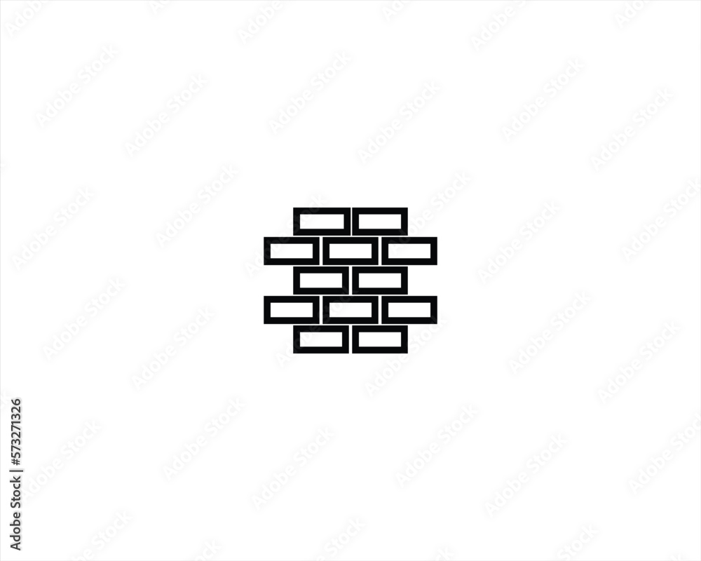brick line icon brick line icon