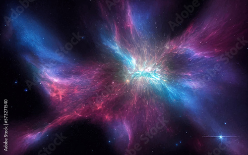 Nebula and galaxies in space. Abstract cosmos background.   Milky Way. Glorious Sky - Elements of this Image Furnished by NASA. 