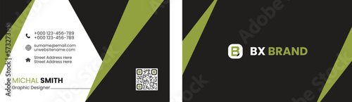 Minimal Corporate Business Card Design Template 