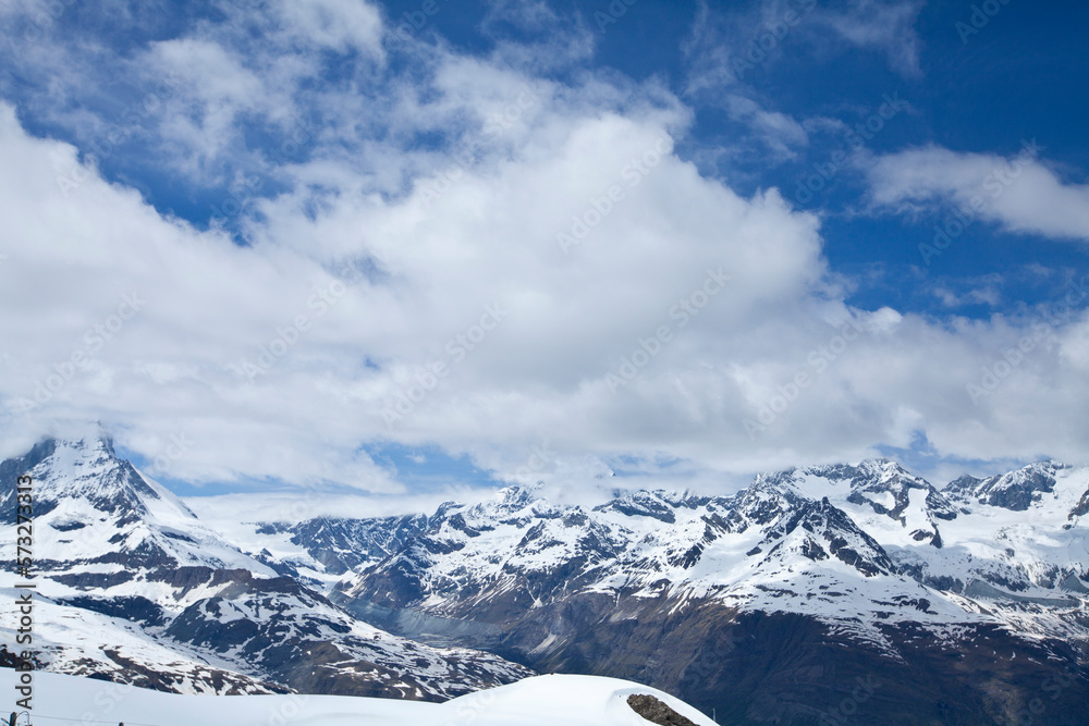 Snow mountain at Zermatt, Switzerland
