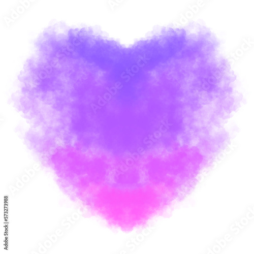  Expressive Abstract Colorful Cloud Smoke Love Design in Watercolor Gradient