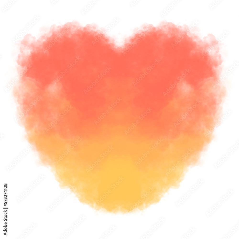 Expressive Abstract Colorful Cloud/Smoke Love Design in Watercolor Gradient Expressive Abstract Colorful Cloud/Smoke Love Design in Watercolor Gradient