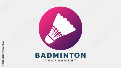 Shuttlecock icon symbol vector, Modern design and beautiful colors isolated on white background, illustration Vector EPS 10 , can use for Badminton Championship Logo