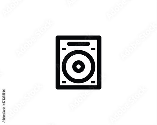 disk line icon