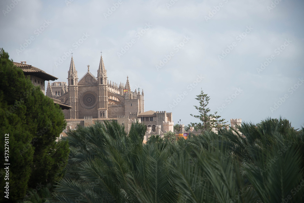 Beautiful buildings of the city of Palma de Mallorca