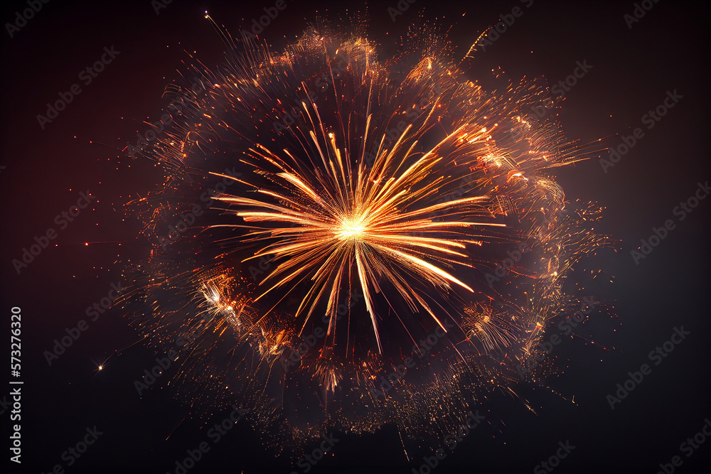 Fototapeta premium Feuerwerk Sylvester, Neujahr