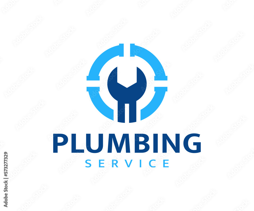 Plumbing Service Logo Design. Plumbing company logo design vector Plumbing Service Logo Design. Plumbing company logo design vector