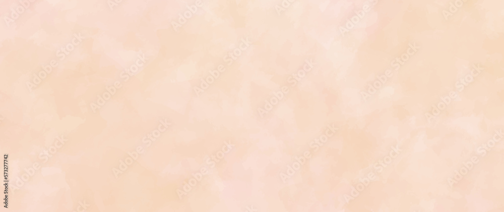 Pink and beige vector watercolor art background for cover design, poster, cover, banner, flyer, cards and design interior. Pastel color watercolor illustration. Stucco. Wall. Paper. Painted template.