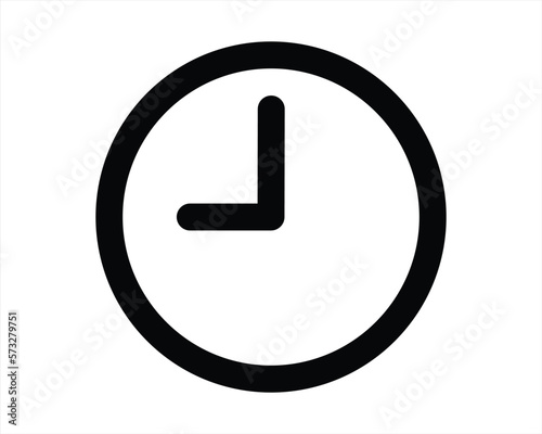 O'clock line icon