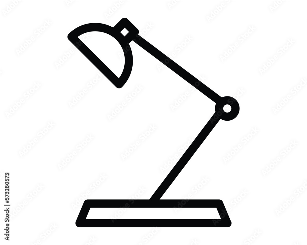study lamp icon study lamp icon