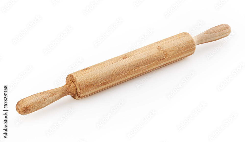 Rolling pin isolated on white background