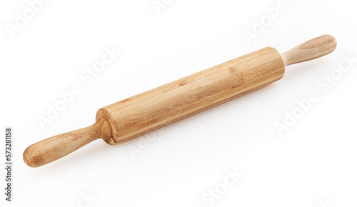 Obraz na płótnie Rolling pin isolated on white background w salonie
