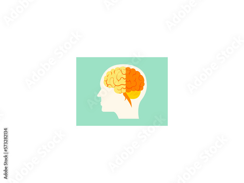 Unleashing the Creative Mind. An Abstract Vector Illustration of Human Brain Anatomy and Symbolic Designs for Education and Innovation.