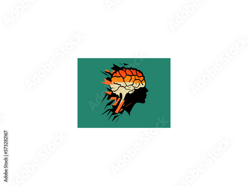 Unleashing the Creative Mind. An Abstract Vector Illustration of Human Brain Anatomy and Symbolic Designs for Education and Innovation.