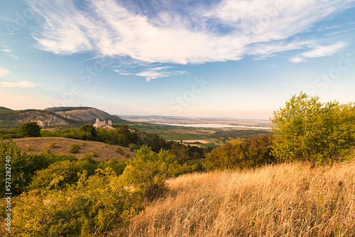 View from Table mountain to Orphans castle in Moravia region. Palava. Czech Republic. © LupCOMP96