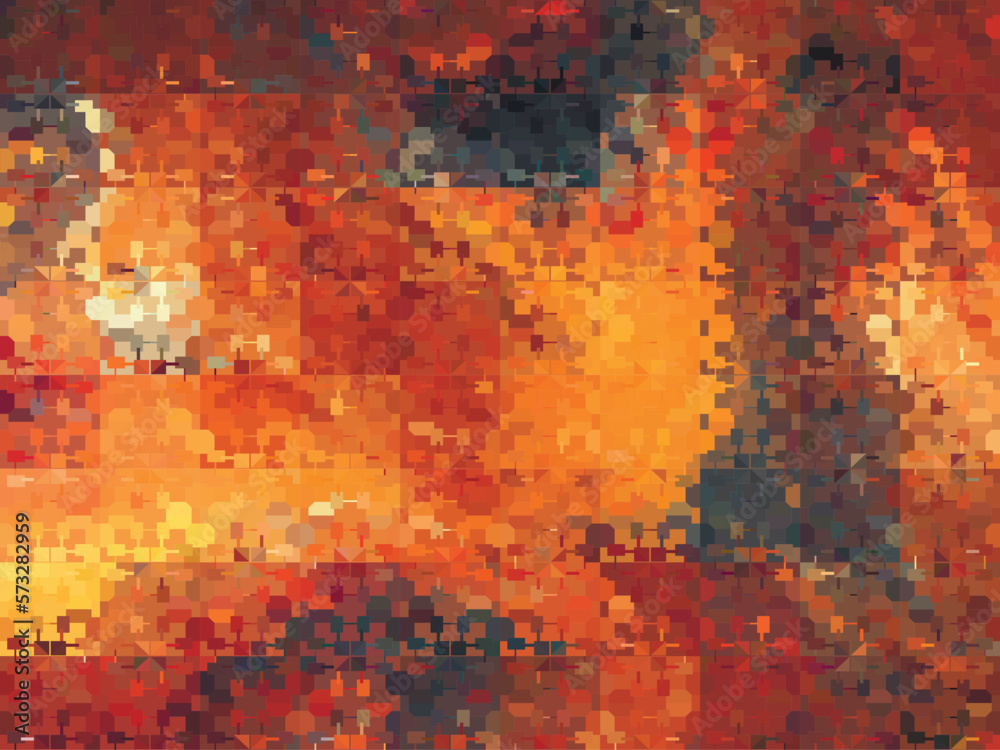 abstract vector modern creative artistic image of lava eruption