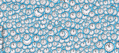 Φωτογραφία Background 3D illustration of many clock