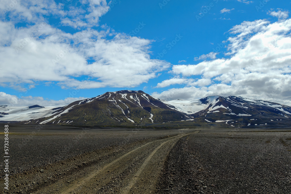 Iceland Wild Road To Snowy Mountains