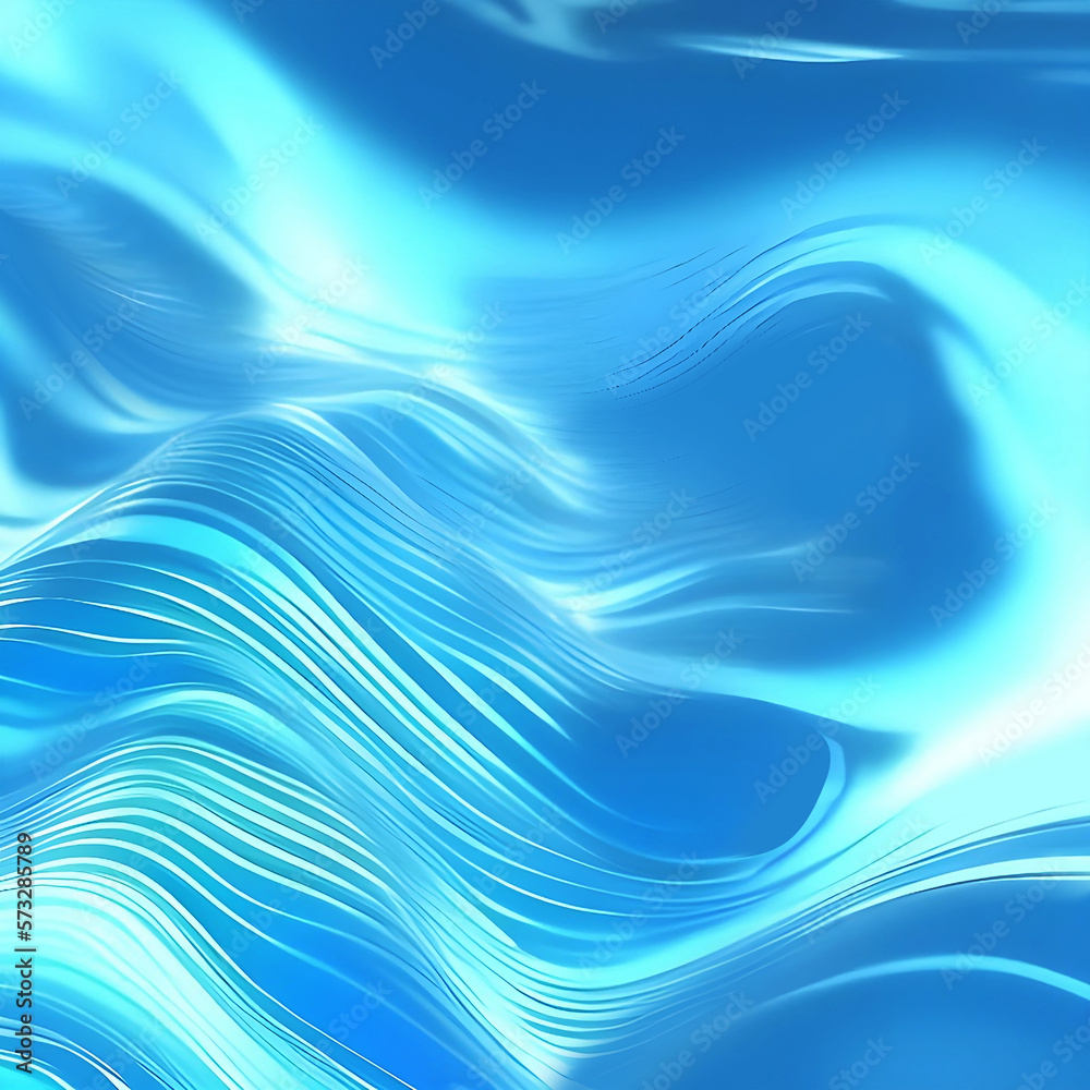 Blue wave holographic design background