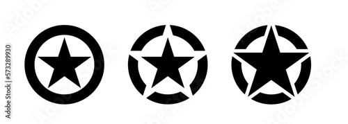 set of US military stars